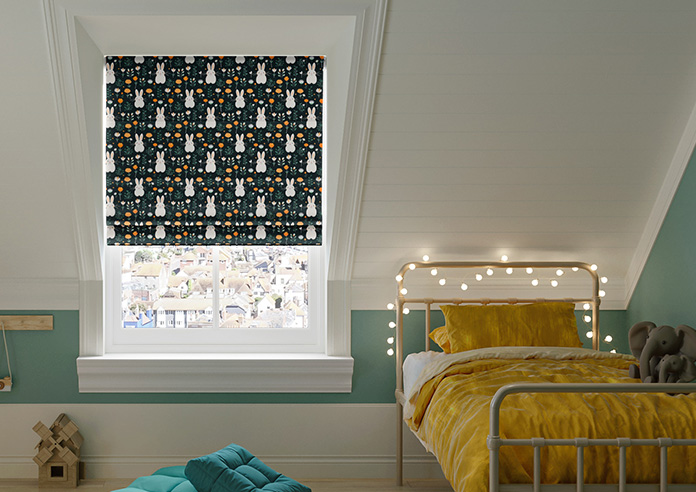 Hop To It, Noir - Roman Blind - Image 3